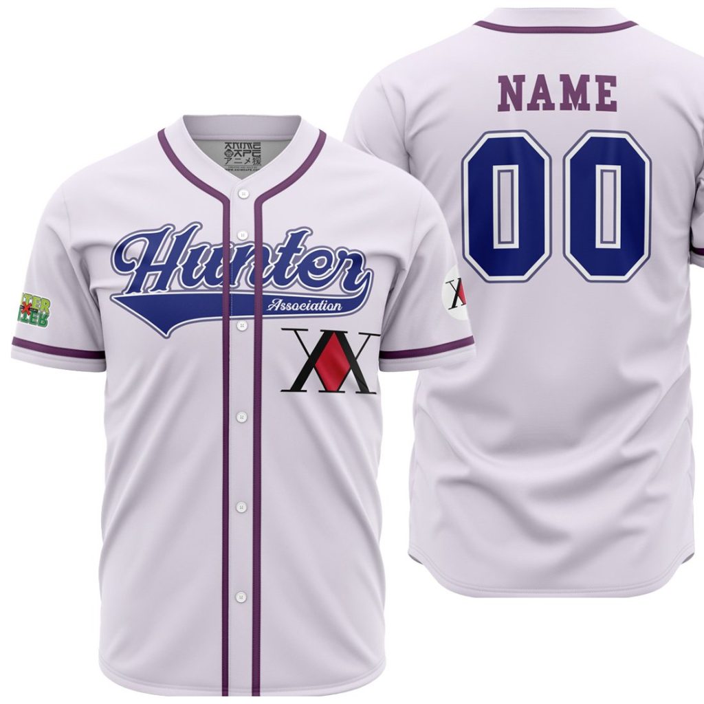Personalized Hunter Association Killua Hunter X Hunter Baseball Jersey