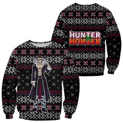 chrollo lucifer ugly christmas sweater hunter x hunter gift gearanime - Hunter X Hunter Gifts